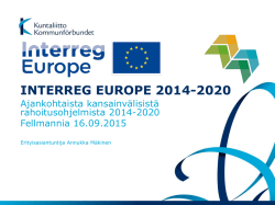 EU_rahoitusinfo_makinen_interreg_europe_2014