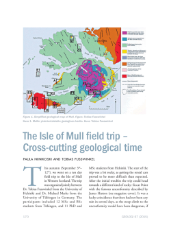 The Isle of Mull field trip