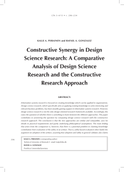 Constructive Synergy in Design Science Research