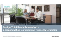 Desigo Total Room Automation
