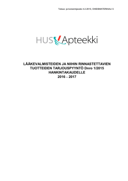 L&Auml;&Auml;KEVALMISTEIDEN JA NIIHIN RINNASTETTAVIEN