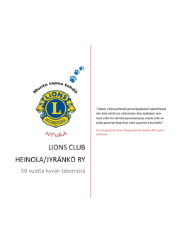lions club heinola/jyränkö ry