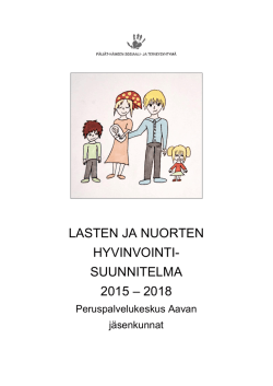 Lasten ja nuorten hyvinvointisuunnitelma 2015-2018