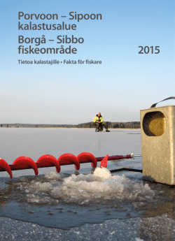Porvoon - Sipoon kalastusalue 2015