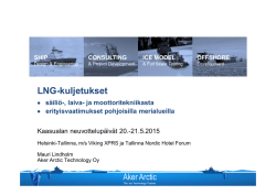 LNG-kuljetukset - Mauri Lindholm