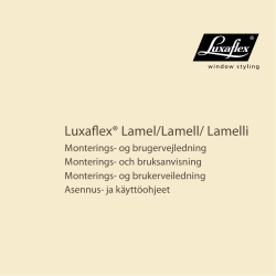 luxaflex® lamel/lamell/ lamelli