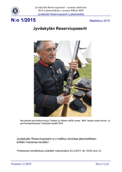N:o 1/2015 - Suomen Reserviupseeriliitto
