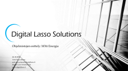 MX6 Energia esitys - Digital Lasso Solutions