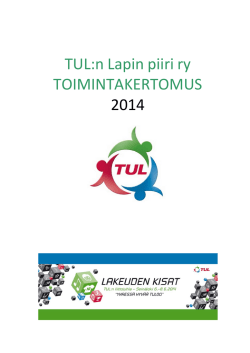 2014 toimintakertomus - TUL