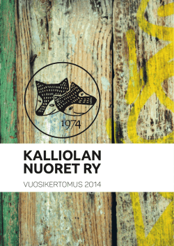 Kalliolan Nuoret ry:n vuosikertomus 2014