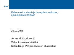 Jorma Kiuttu 26.3.2015