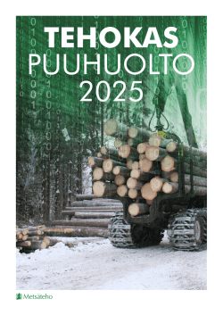Tehokas puuhuolto 2025 -julkaisu