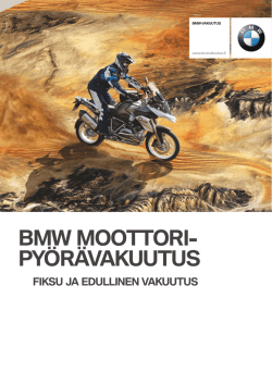 BMW MOOTTORI- PYÖRÄVAKUUTUS