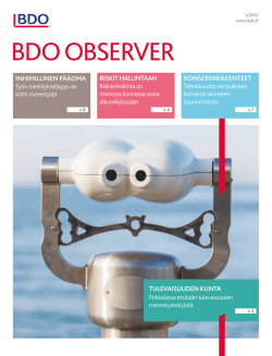 BDO Observer 1/2015