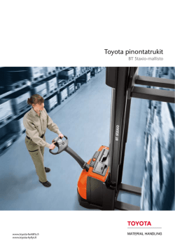 Staxio esite - Toyota Material Handling Finland Oy