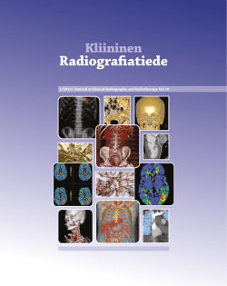 Kliininen Radiografiatiedelehti 1/2015 (pdf versiona)