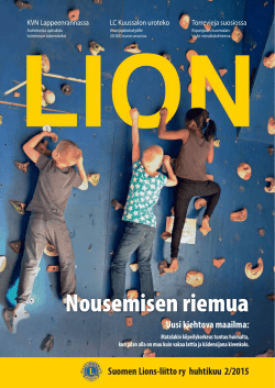 Nousemisen riemua - Suomen Lions