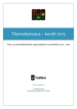 TVT-suunnitelma 2012-2016: Tilanneraportti 2015