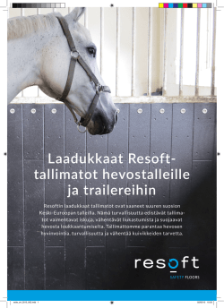 Laadukkaat Resoft- tallimatot hevostalleille ja trailereihin