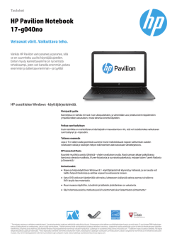 HP Pavilion Notebook 17-g040no