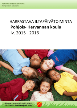 Pohjois-Hervannan HIP-kerhot 2015-2016