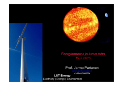 Prof. Jarmo Partanen Energiamurros ja luova tuho 19.3.2015