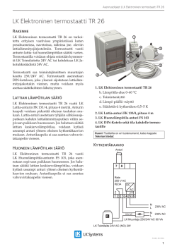 LK Elektroninen termostaatti TR 26