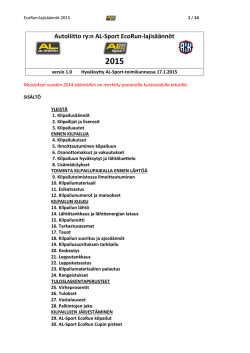 2015 AL-Sport EcoRun säännöt v 1.00