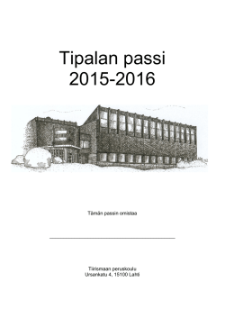 Tipalapassi 2015_2016