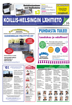 Koillis-Helsingin Lähitieto 16/15042015
