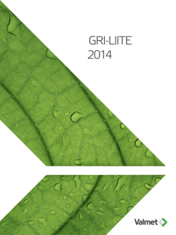 Valmet GRI-liite 2014