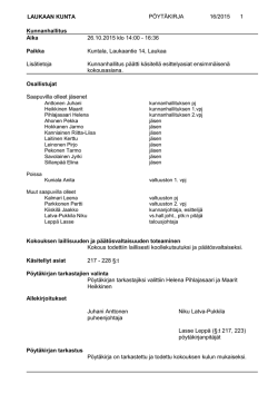 Pöytäkirja PDF