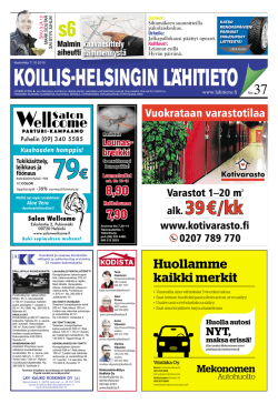 Koillis-Helsingin Lähitieto 37/07102015