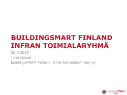 buildingSMART Finland Infran toimialaryhmän esittely