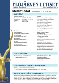 Mediakortti - Ylöjärven Uutiset