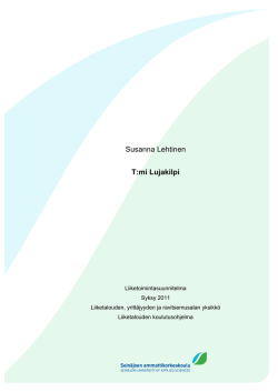 Theseus.fi Bitstream Handle Lehtinen Susanna Liite1