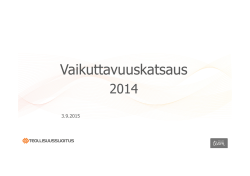 Vaikuttavuuskatsaus 2014 - Suomen Teollisuussijoitus