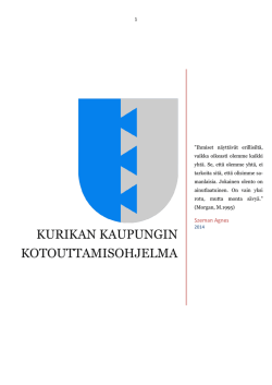 Kurikan kaupungin kotouttamisohjelma 2014