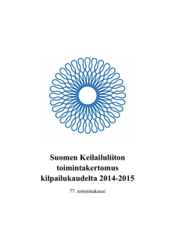 Toimintakertomus 2014-2015