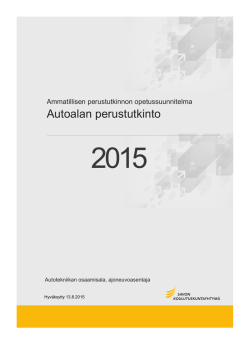Autoalan perustutkinto_ajoneuvoasentaja 2015