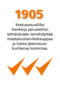 1905-1926 - Hankkijan Perinneyhdistys
