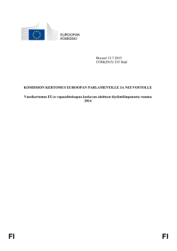 EUROOPAN KOMISSIO Bryssel 13.7.2015 COM(2015