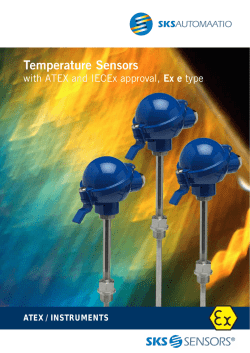 SKS ATEX and IECEx Approved Temperature Sensors Ex e