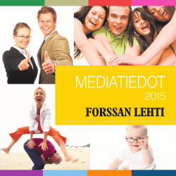 MEDIATIEDOT - Forssan Lehti