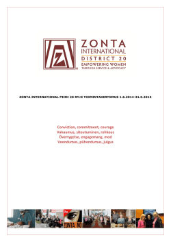 PTK_ZD20Toimintakertomus 2015 10 24 FINAL - Zonta
