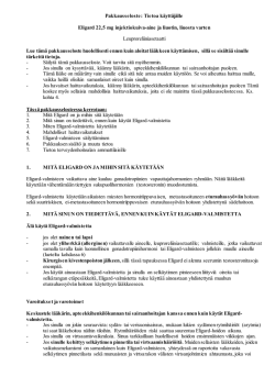 Pakkausseloste: Tietoa käyttäjälle Eligard 22,5 mg injektiokuiva