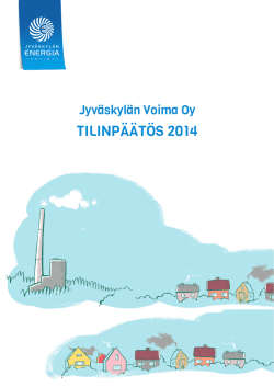 Jyväskylän Voima Oy:n tilinpäätös 2014