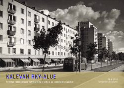 KALEVAN RKY-ALUE - Tampereen kaupunki