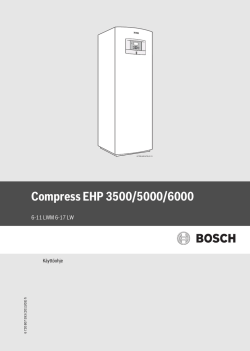 Bosch Compress 5000 käyttöohje