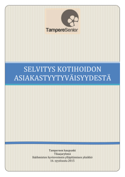 Kotihoidon asiakastyytyväisyyskysely 2015